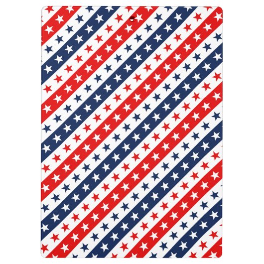 Patriottische rode, witte en blauwe Amerikaanse st Klembord (Achterkant)