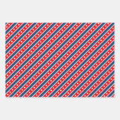 Patriottische rode, witte en blauwe Amerikaanse vl Inpakpapier Vel (Voorkant 3)