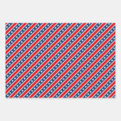 Patriottische rode, witte en blauwe Amerikaanse vl Inpakpapier Vel (Voorkant 2)