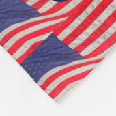 Patriottische rode witte en blauwe Amerikaanse vla Fleece Deken (Hoek)