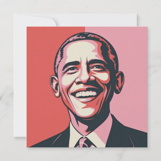 Patriottische Rode, Witte en Blauwe Barack Obama C (Voorkant)