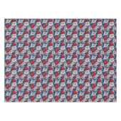 Patriottische rode, witte en blauwe bloemen en str tafelkleed (Voorkant (Horizontaal))