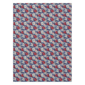Patriottische rode, witte en blauwe bloemen en str tafelkleed (Voorkant)