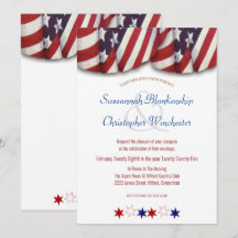 Patriottische rode, witte en blauwe bunting en ste
