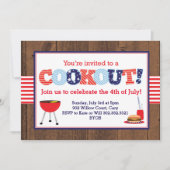 Patriottische rode, witte en blauwe keuken kaart (Voorkant)