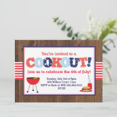 Patriottische rode, witte en blauwe keuken kaart (Staand voorkant)