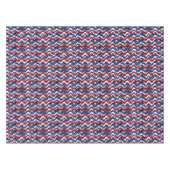 Patriottische rode, witte en blauwe sterren en str tafelkleed (Voorkant (Horizontaal))