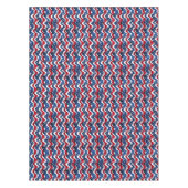 Patriottische rode, witte en blauwe sterren en str tafelkleed (Voorkant)