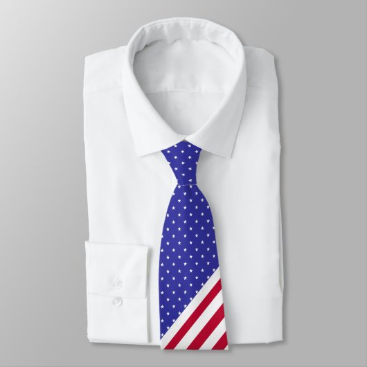 Patriottische rode witte en blauwe sterren en stre stropdas (Gebonden)