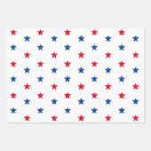Patriottische rode witte en blauwe sterren moderne inpakpapier vel (Voorkant 3)