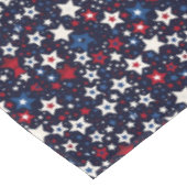 Patriottische rode, witte en blauwe sterren tafelkleed (Gekanteld)