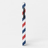 Patriottische rode witte en blauwe strepen Case-Mate iPhone case (Achterkant/links)