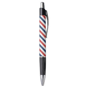 Patriottische rode witte en blauwe strepen pen