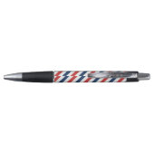 Patriottische rode witte en blauwe strepen pen (Achterkant)