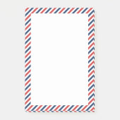 Patriottische rode witte en blauwe strepen post-it® notes (Voorkant)