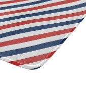 Patriottische rode witte en blauwe strepen snijplank (Hoek)