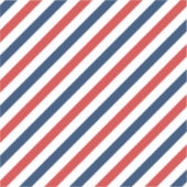 Patriottische rode witte en blauwe strepen sticker (Voorkant)