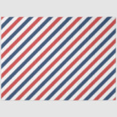 Patriottische rode witte en blauwe strepen tissuepapier (Voorkant)