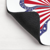 Patriottische rode witte en blauwe vlinderMuismat Muismat (Hoek)