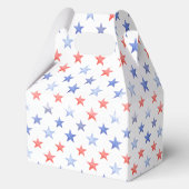 Patriottische Rode Witte & Ik Doe Monogram Bruidsd Bedankdoosjes (Achterkant)