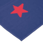 Patriottische rode witte marineblauwe sterren tafelkleed (Gekanteld)