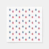 Patriottische rode, witte, met de hand getekende s servet (Voorkant)