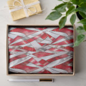 Patriottische Rode Zilveren Weefsel Tissuepapier (Geschenk)