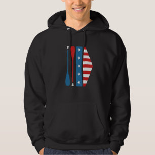 patriottische roeioenen voor de Rowers Hoodie