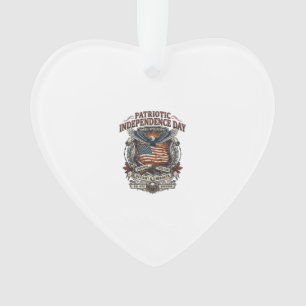 Patriottische Roest Vlag Overlevende Zombie Apocal Ornament