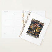 Patriottische Roest Vlag Overlevende Zombie Apocal Planner (Display)
