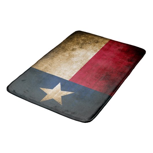 Patriottische Roestelijke Vlag van Texas Badmat (Gekanteld)