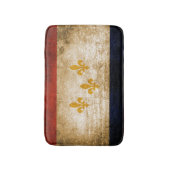 Patriottische Roestische vlag van New Orleans Badmat (Voorkant Verticaal)