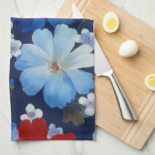 Patriottische Rood Blauw Wit Bloemstuk (9) Theedoek (Quarter Fold)