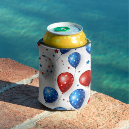 PATRIOTTISCHE ROOD WIT BLAUW AMERIKAANSE BALLONNEN BLIKJESKOELER