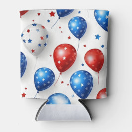 PATRIOTTISCHE ROOD WIT BLAUW AMERIKAANSE BALLONNEN BLIKJESKOELER