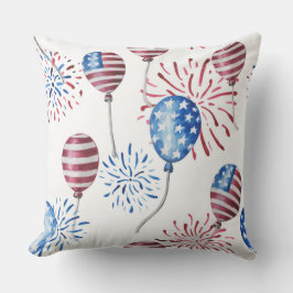 PATRIOTTISCHE ROOD WIT BLAUW AMERIKAANSE BALLONNEN KUSSEN