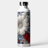 PATRIOTTISCHE ROOD WIT BLAUW BLOEMEN VLAGGEN WATERFLES (Links)