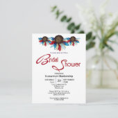 Patriottische Rood Wit Blauw Bovenste Rand Halve B Kaart (Staand voorkant)