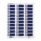 Patriottische Rood Wit Blauw Ezel Retouradres Etiket (Full Sheet)