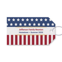 Patriottische Rood Wit Blauw Familienaam Jaar Even