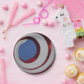 Patriottische Rood Wit Blauw Glas Kerstbal Papieren Bordje (Feest)