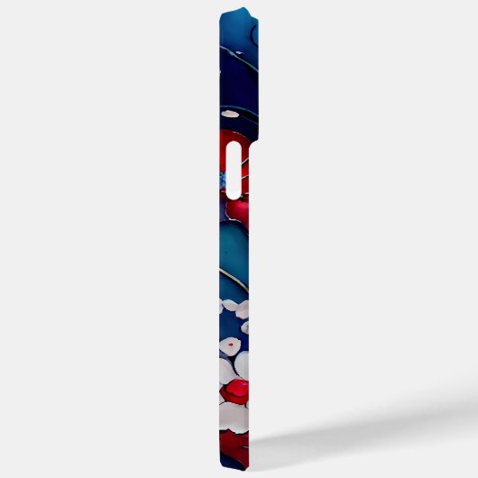 PATRIOTTISCHE ROOD WIT BLAUW POPPY BLOEMEN Case-Mate iPhone CASE (Achterkant / Rechts)