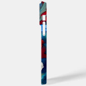 PATRIOTTISCHE ROOD WIT BLAUW POPPY BLOEMEN Case-Mate iPhone CASE (Achterkant / Links)