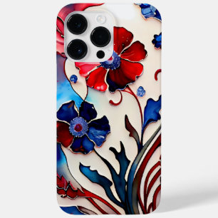 PATRIOTTISCHE ROOD WIT BLAUW POPPY BLOEMEN Case-Mate iPhone 14 PRO MAX HOESJE
