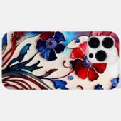 PATRIOTTISCHE ROOD WIT BLAUW POPPY BLOEMEN Case-Mate iPhone CASE (Achterkant (horizontaal))