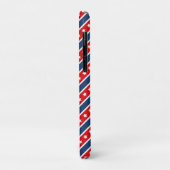 Patriottische Rood, Wit & Blauw USA Sterren & Stre Case-Mate iPhone Case (Achterkant/links)