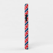Patriottische Rood, Wit & Blauw USA Sterren & Stre Case-Mate iPhone Case (Achterkant/rechts)