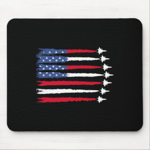 Patriottische Rood Wit Blauw Usa Vlag Gevechtsvlie Muismat