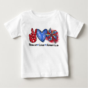 PATRIOTTISCHE ROOD WIT BLAUW VREDE LIEFDE AMERIKA