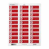Patriottische Rood Wit Blauwe Olifant Retouradres Etiket (Full Sheet)